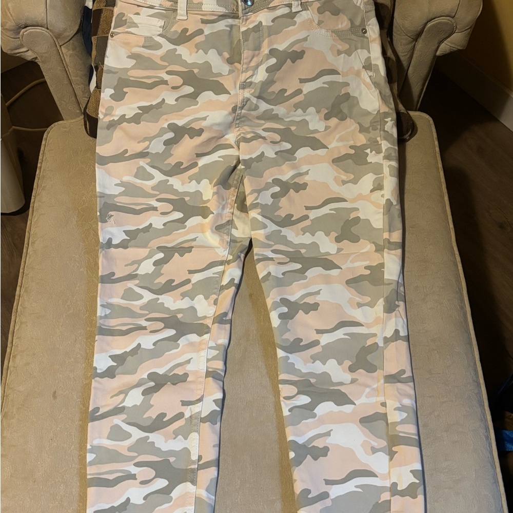 George Beige and Gray Camouflage Pants